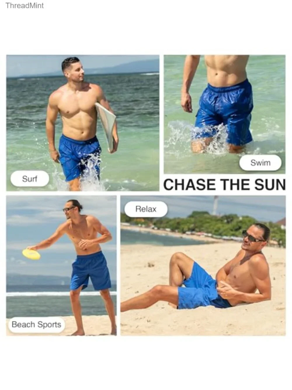 Men's Quick Dry Swim Trunks with UPF 50+ 7
